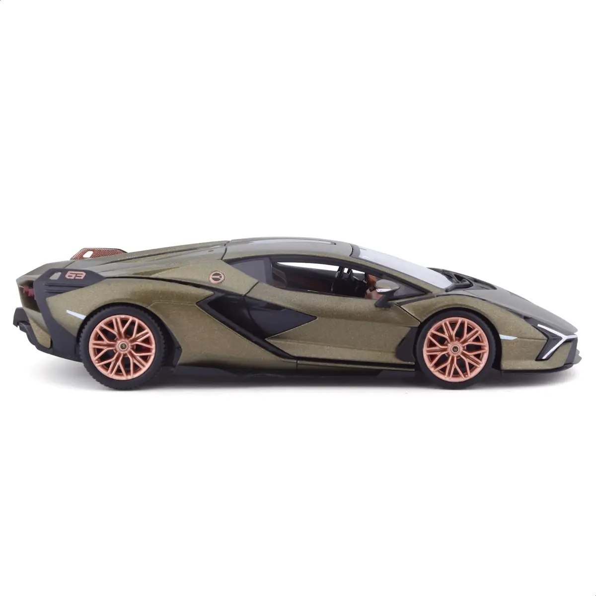 Bburago 1:24 Lamborghini Sián FKP 37 Die-Cast Model Car - Green | Detailed Collector's Item - view 8