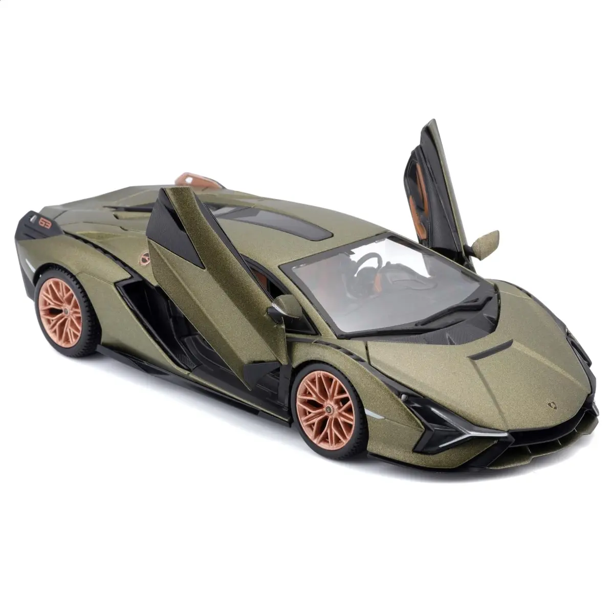 Bburago 1:24 Lamborghini Sián FKP 37 Die-Cast Model Car - Green | Detailed Collector's Item - view 2