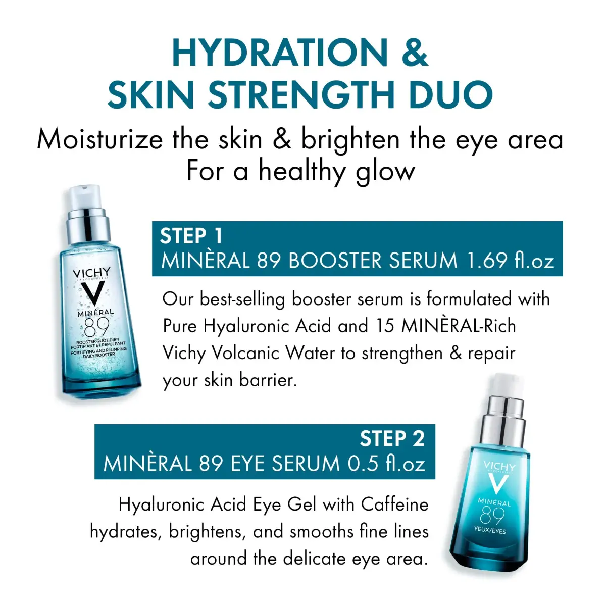 VICHY Mineral 89 Daily Skin Booster Serum 65ml (2.19 fl oz) | Hyaluronic Acid & Volcanic Water - view 6
