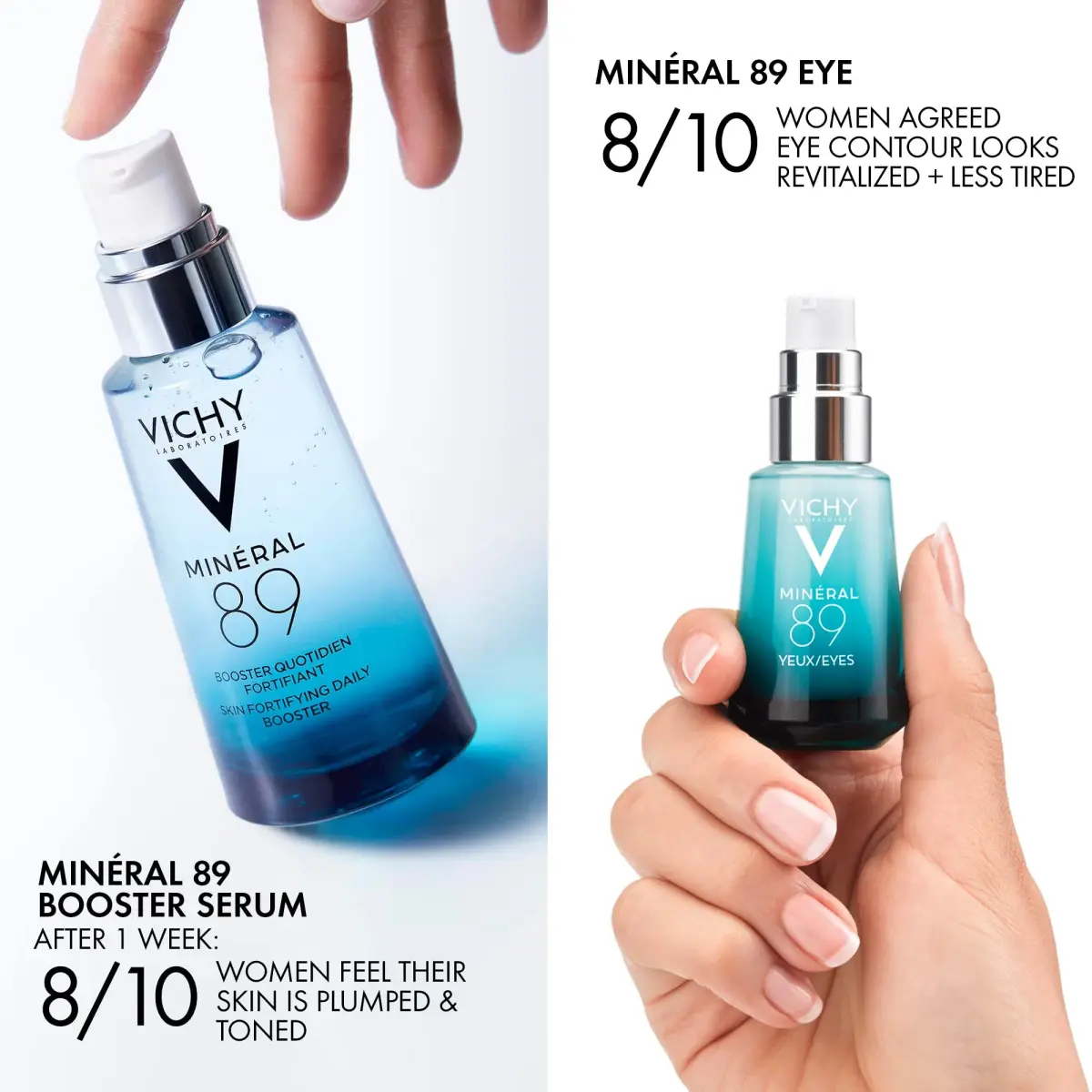 VICHY Mineral 89 Daily Skin Booster Serum 65ml (2.19 fl oz) | Hyaluronic Acid & Volcanic Water - view 2