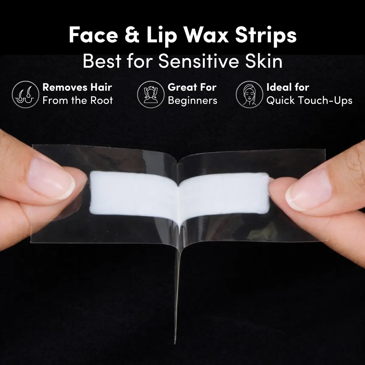 Parissa Natural Face & Lip Wax Strips — Facial Hair Removal for Sensitive Skin | Ready-to-Use | 20 Strips (10 x 2) | Gentle & Biodegradable - view 4