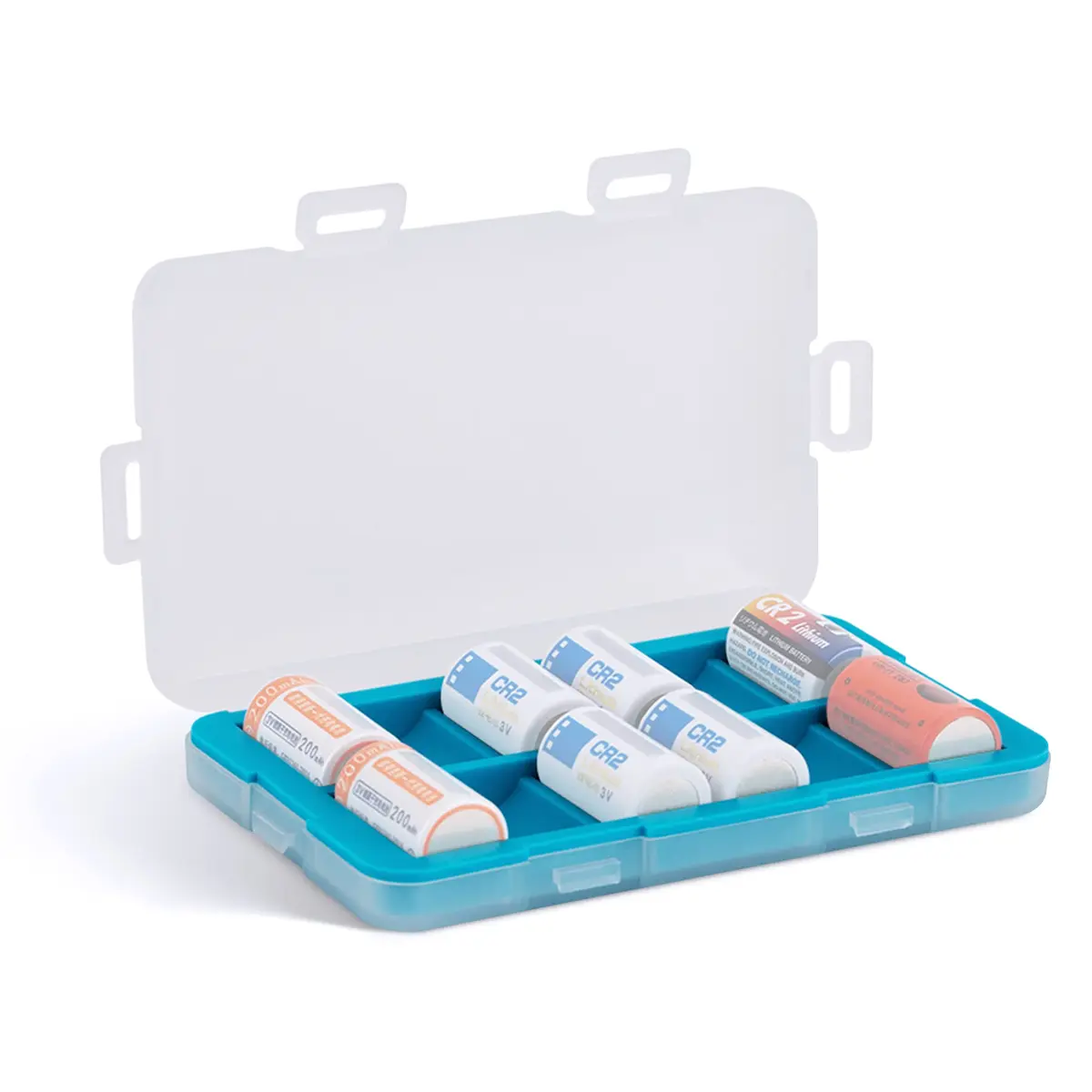 JJC CR2 Battery Case Holder, Storage Box for 12 x CR 2 CR15H270 Batteries | Compact & Durable - main product image