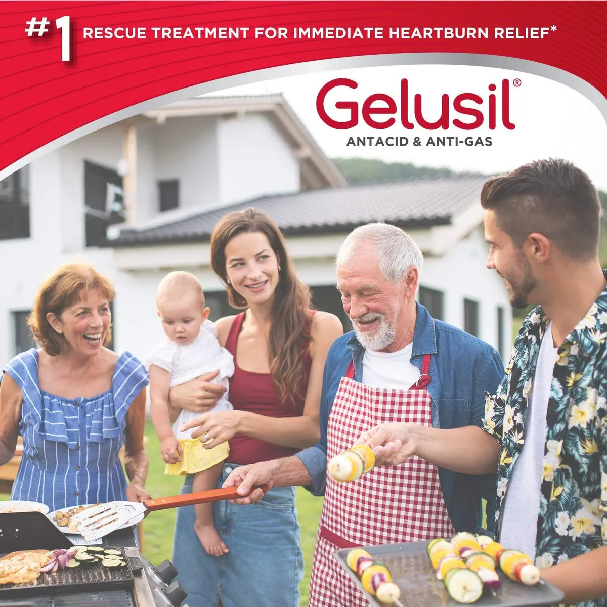 Gelusil Antacid & Anti-Gas Tablets, Cool Mint 200 Count | Fast Relief for Heartburn & Bloating - view 6