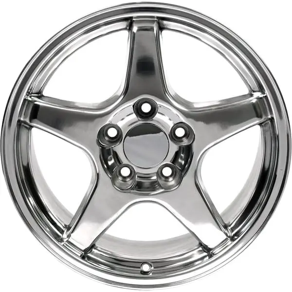 OE Wheels LLC CV01-17095-5475-56P Polished Wheel Painted 17 in | 9.5 in width, 5 x 120 mm, 56 mm Offset - view 2