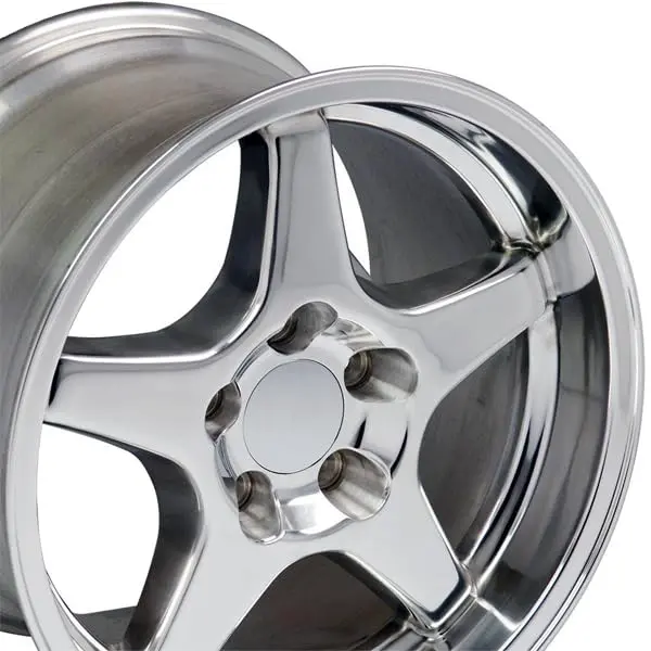 OE Wheels LLC CV01-17095-5475-56P Polished Wheel Painted 17 in | 9.5 in width, 5 x 120 mm, 56 mm Offset - view 7
