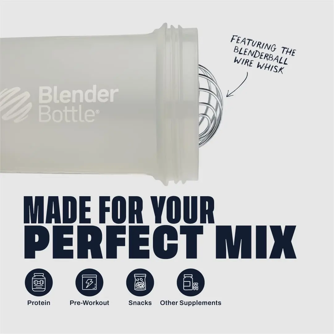 BlenderBottle ProStak Shaker Bottle with Pill Organizer & Storage Jars 710ml (24 oz) Smoke Grey | Leak-Proof, BPA-Free, Dishwasher Safe - view 4