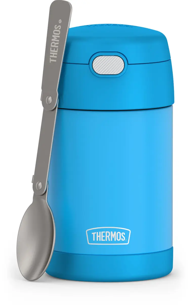 THERMOS FUNTAINER 16oz (473ml) Food Jar with Spoon, Denim Blue | Keeps Food Hot for 7 Hours, Cold for 9 Hours - main product image