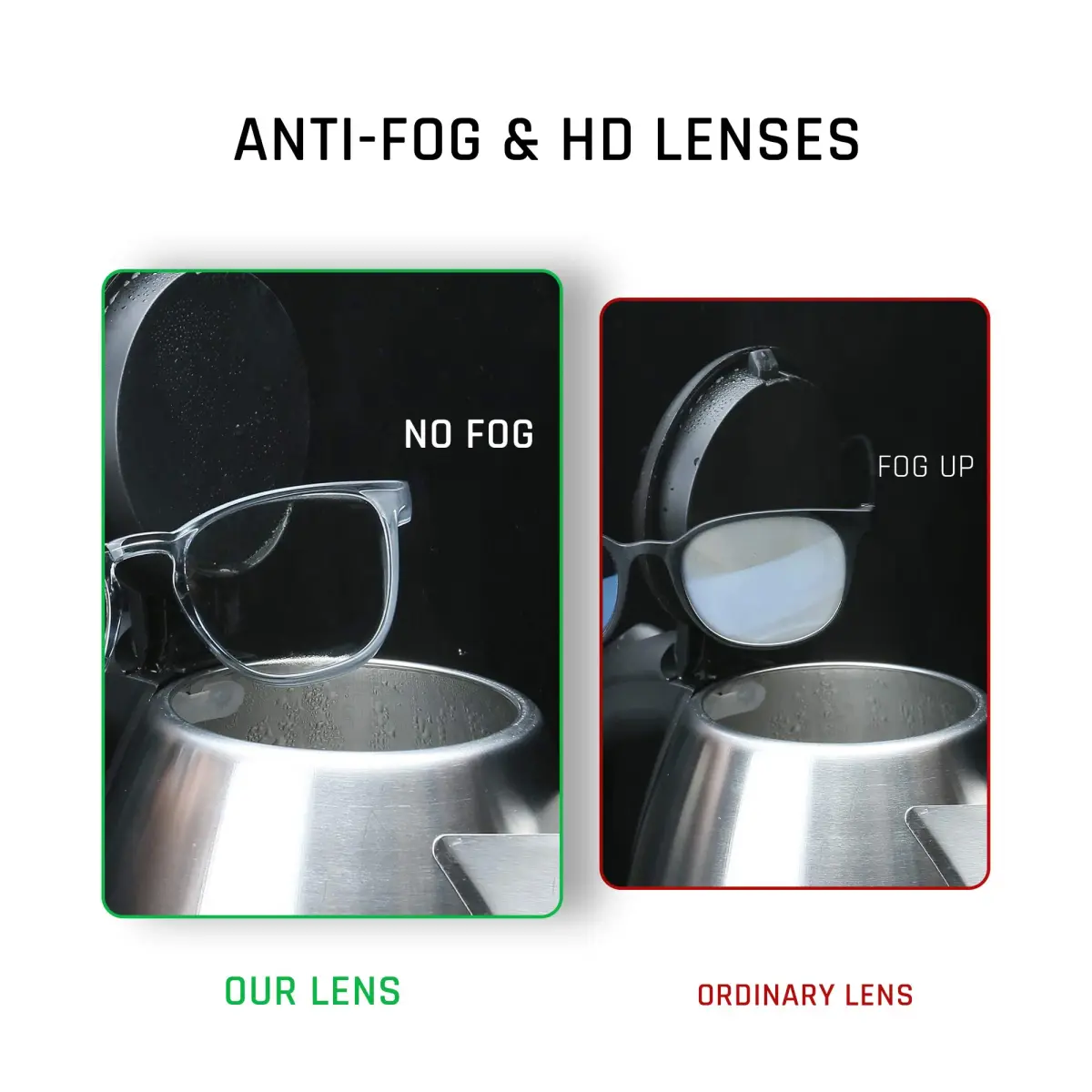 TOREGE Safety Glasses with Clear Anti-Fog & Anti-Scratch Lenses | Lightweight Eye Protection for Men & Women - view 4