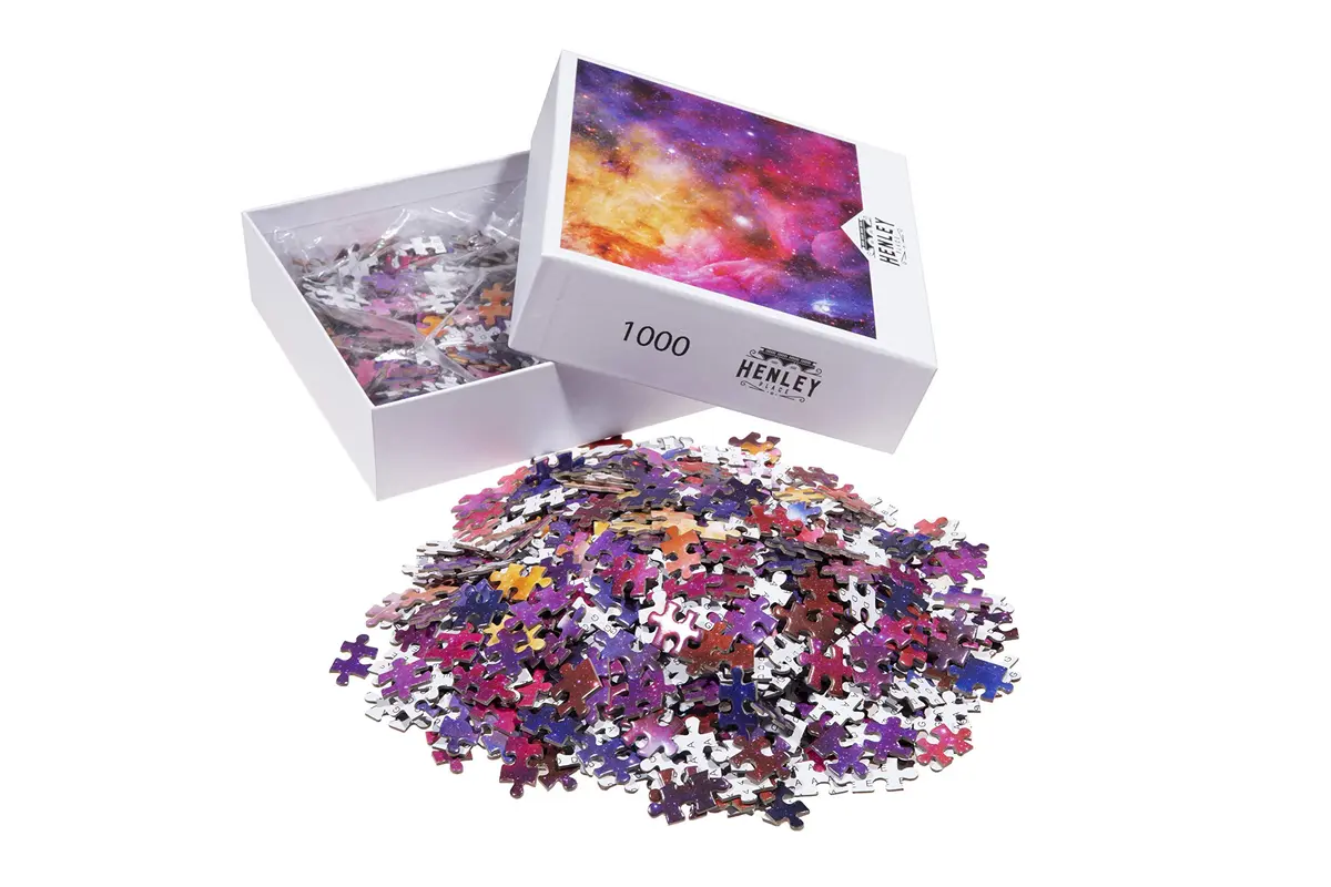 Henley Place Starry Galaxy Space Puzzle for Adults, 1000 Piece Jigsaw Puzzle with Poster | Educational Toy for Kids & Families - view 2