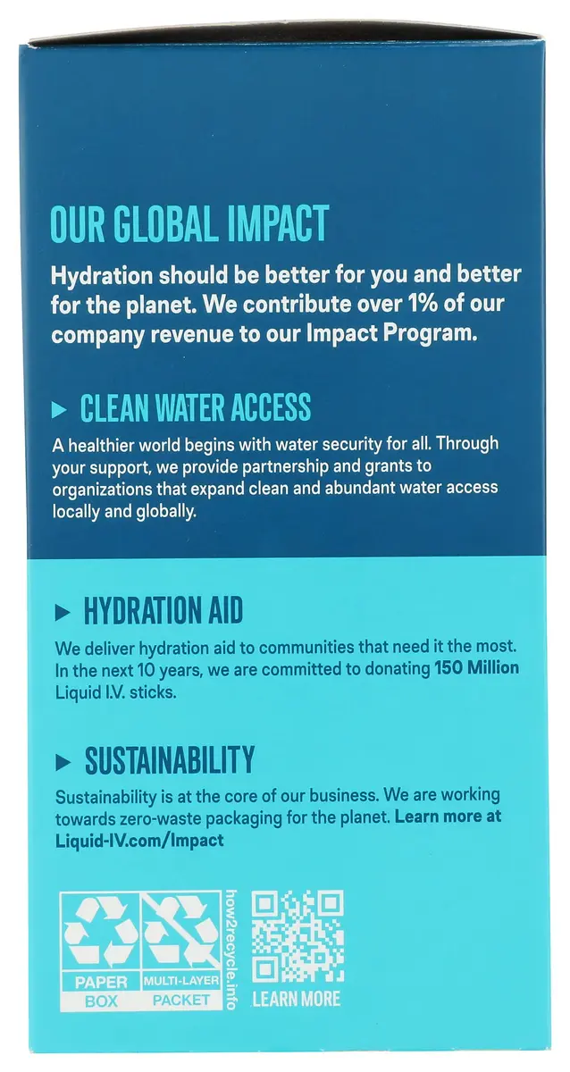 Liquid I.V. Hydration Multiplier Lemon Lime 0.56 Oz | Faster Electrolyte Replenishment for Active Adults - view 4