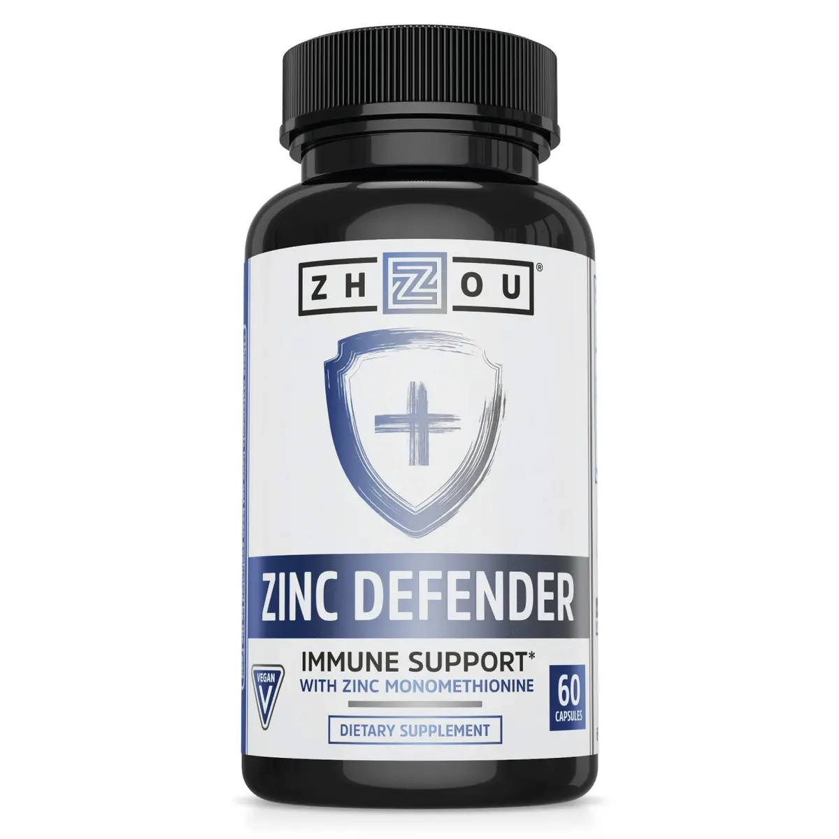 ZHOU Zinc Defender - Zinc Supplements for Men & Women - 60 Capsules | Immune & Nerve Support - main product image