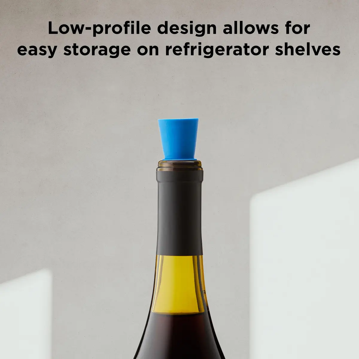 Rabbit Bottle Stopper Set of 2 | Airtight Silicone Wine & Beverage Seal (Blue, 2-Pack) - view 7