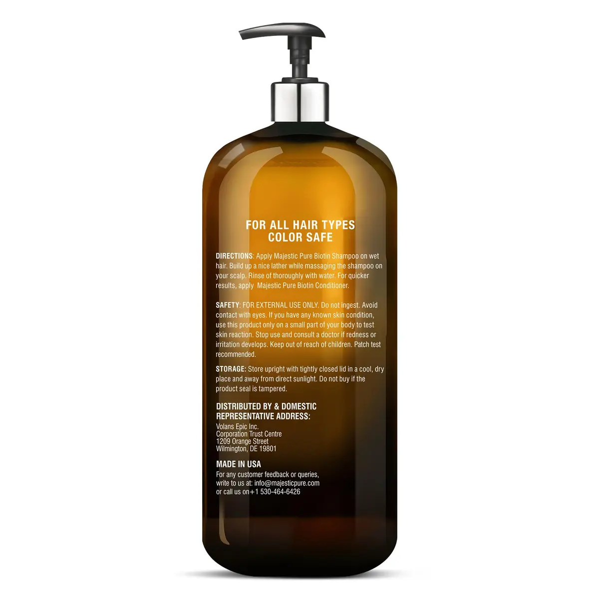 Majestic Pure Biotin Shampoo Sulfate & Paraben Free - 16 Fl Oz (473ml) | Promotes Fuller, Longer, Healthier Hair - view 8