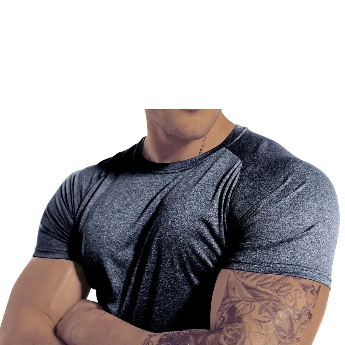 GYMELITE Men's 3pack Short Sleeve Moisture Wicking T-Shirts | Anti-Stink, Quick Dry, Breathable, Comfortable Fit - view 6