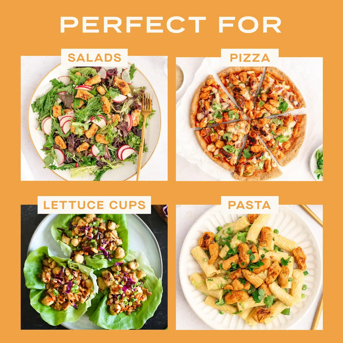 Abbot's Plant-Based Chopped Chick’n 10oz | Vegan, Gluten-Free, Protein-Rich (70-120 chars) - view 2