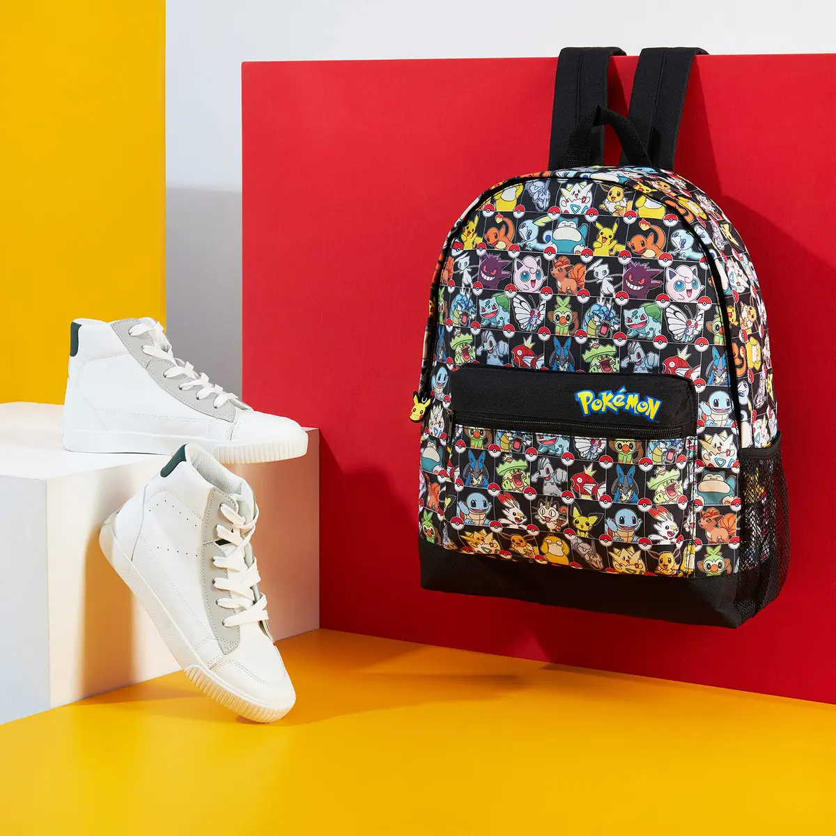 Pokémon Anime Backpack for Kids & Teens | Pikachu, Multi AOP Print, 40cm (15.7") - view 2