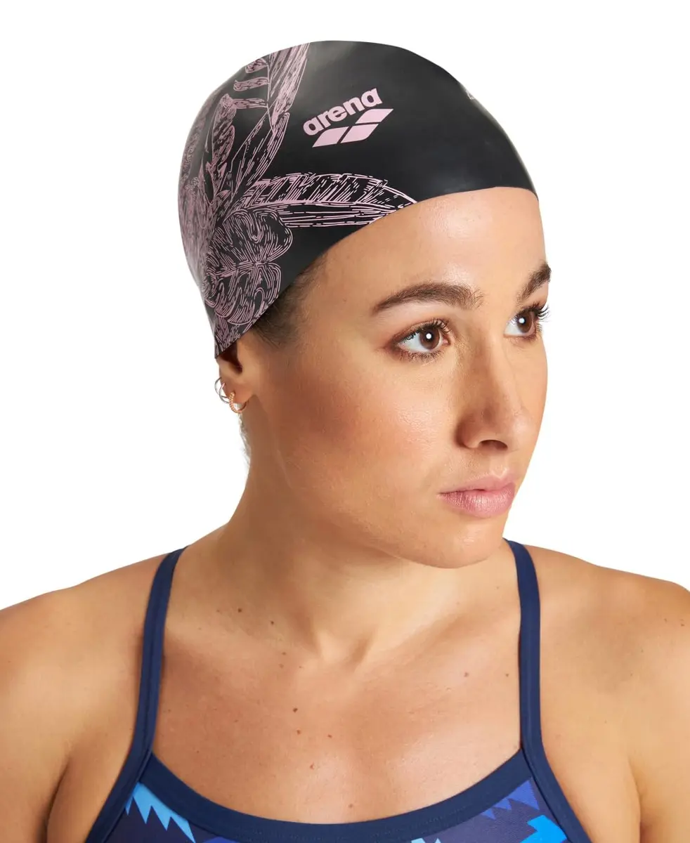 ARENA Sirene Molded Silicone Swim Cap for Women Long Hair | Durable, Stretchy & Hydrodynamic Fit - view 5