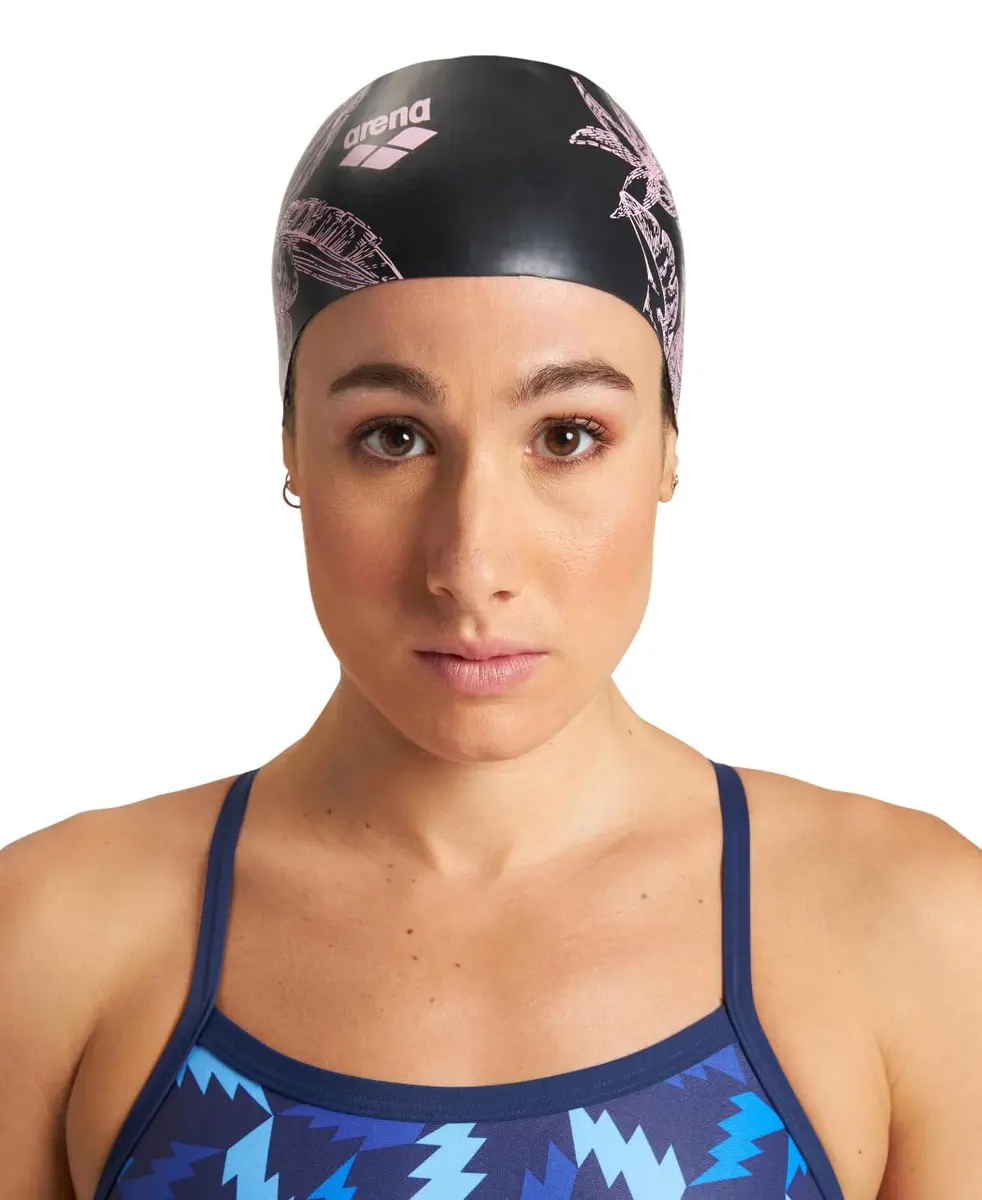 ARENA Sirene Molded Silicone Swim Cap for Women Long Hair | Durable, Stretchy & Hydrodynamic Fit - view 4