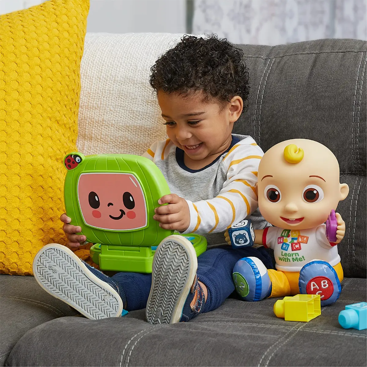CoComelon Sing and Learn Laptop Toy for Toddlers 18+ Months | Lights, Sounds, Music, Letters, Numbers, Shapes, Animals - view 6