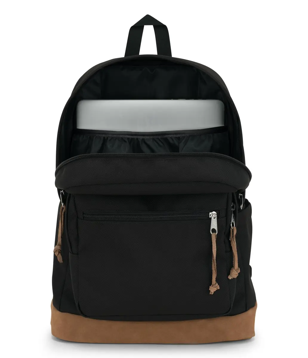 JanSport Right Pack Backpack - Durable Daypack with Padded 15" Laptop Sleeve, Spacious Main Compartment & Water Bottle Pocket - Black - view 5