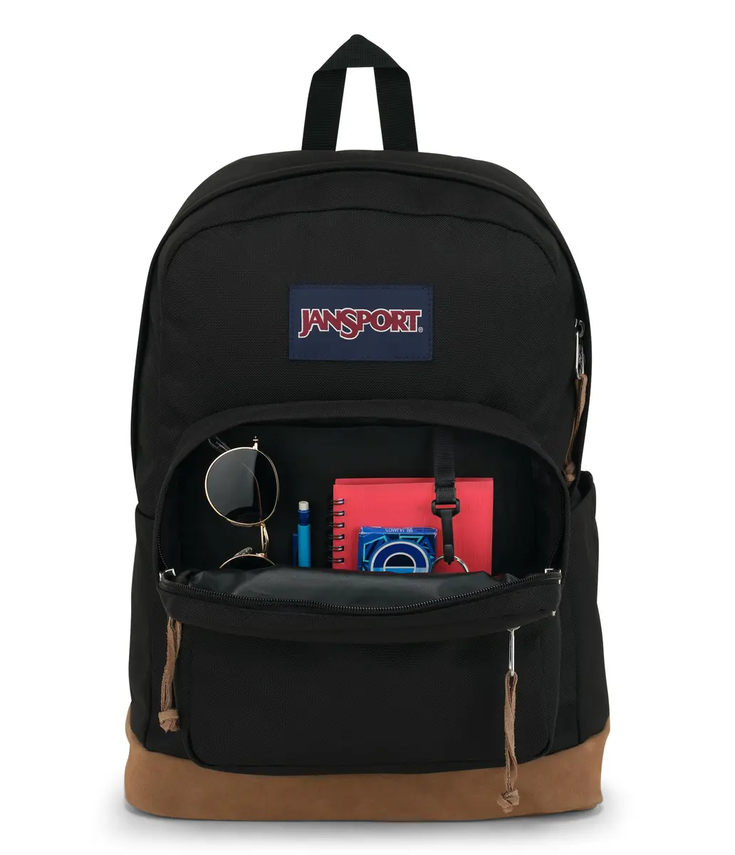 JanSport Right Pack Backpack - Durable Daypack with Padded 15" Laptop Sleeve, Spacious Main Compartment & Water Bottle Pocket - Black - view 4