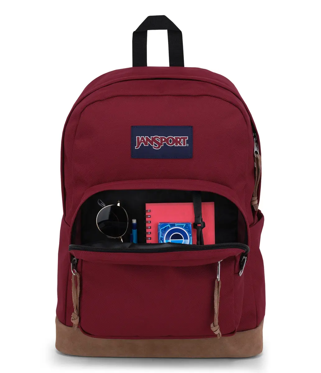 JanSport Right Pack Backpack - Durable Daypack with Padded 15" Laptop Sleeve, Spacious Main Compartment & Water Bottle Pocket - Russet Red - view 4