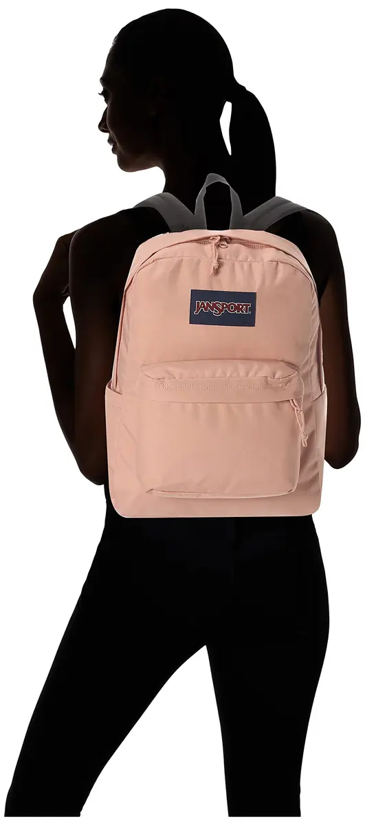 JanSport Superbreak Backpack - Durable, Lightweight, 26L (0.92 cu ft) | Misty Rose - view 2