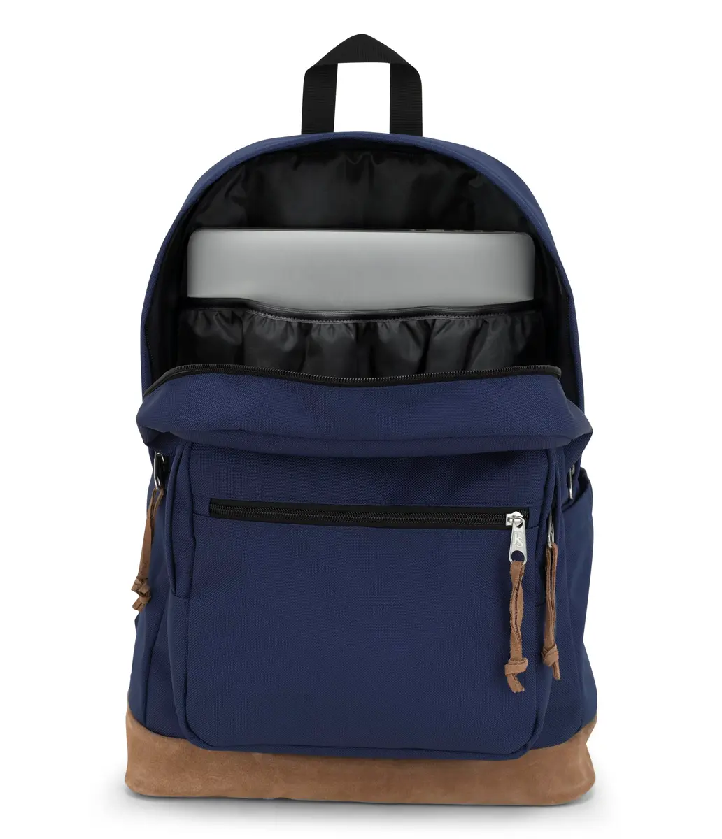 JanSport Right Pack Backpack - Durable Daypack with Padded 15" Laptop Sleeve, Spacious Main Compartment & Water Bottle Pocket - Navy - view 5