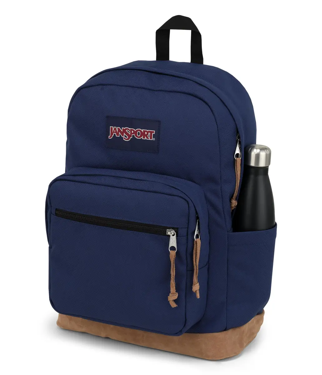 JanSport Right Pack Backpack - Durable Daypack with Padded 15" Laptop Sleeve, Spacious Main Compartment & Water Bottle Pocket - Navy - view 3