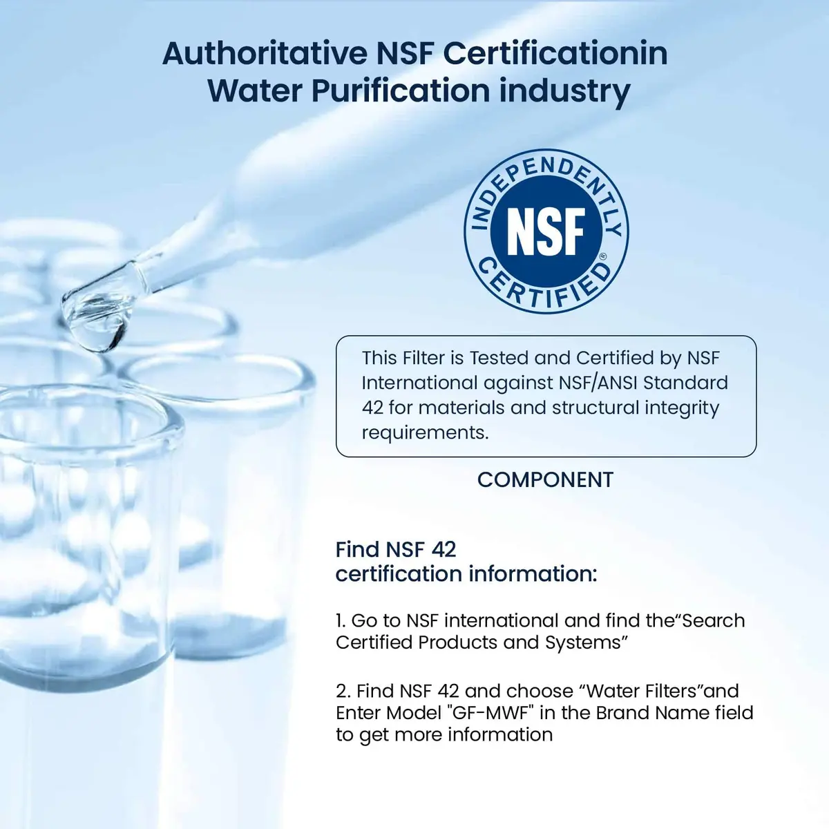 GLACIER FRESH MWF Refrigerator Water Filter 2-Pack | NSF Certified for Purer Water - view 6
