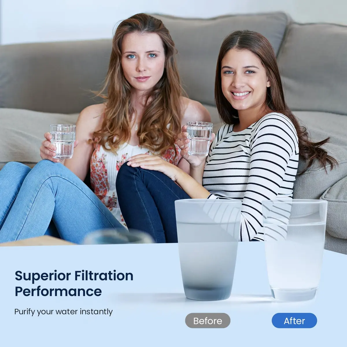GLACIER FRESH MWF Refrigerator Water Filter 2-Pack | NSF Certified for Purer Water - view 9