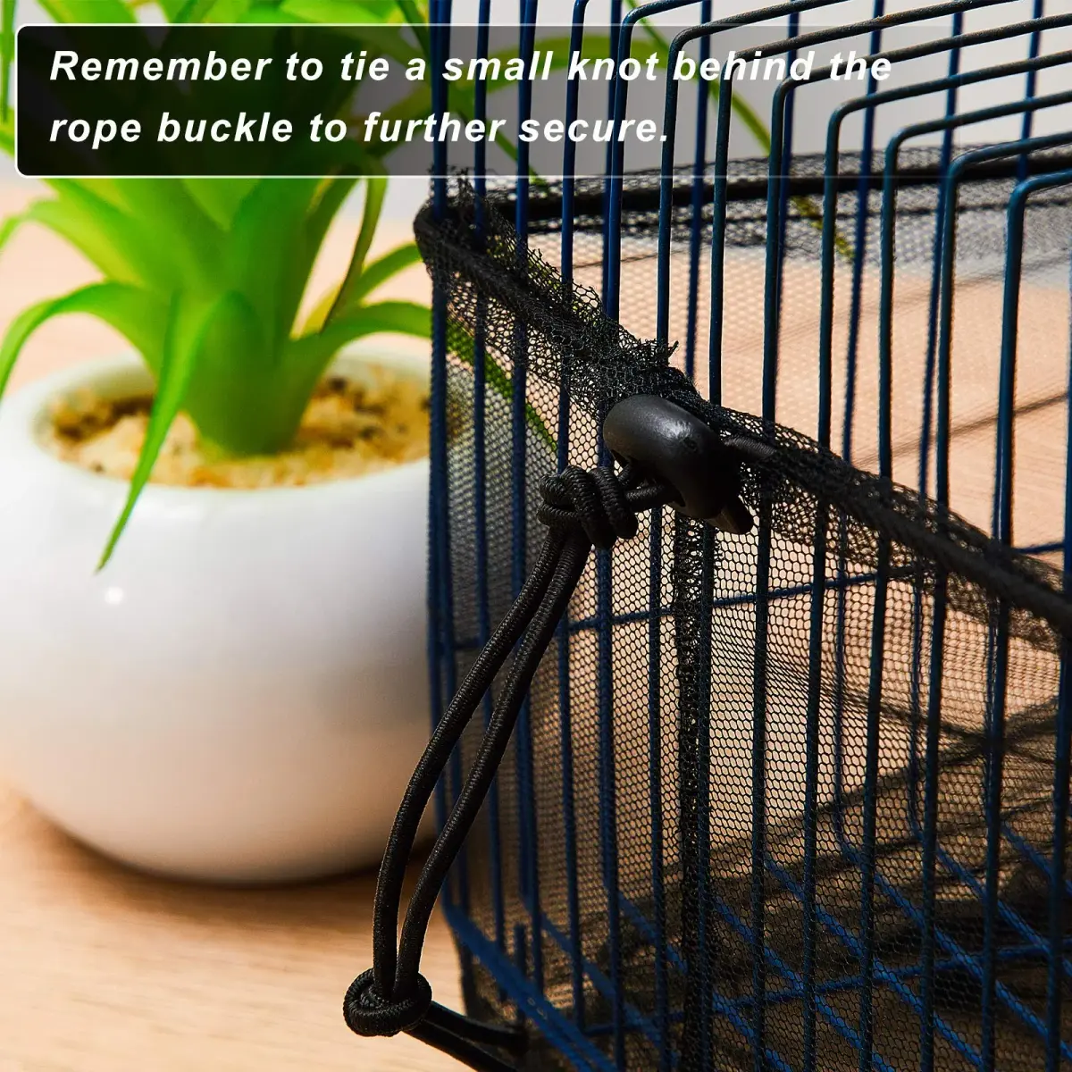 Shappy White Bird Cage Seed Catcher Net 200cm (78.7 Inch) | Keeps Cages Clean - view 5