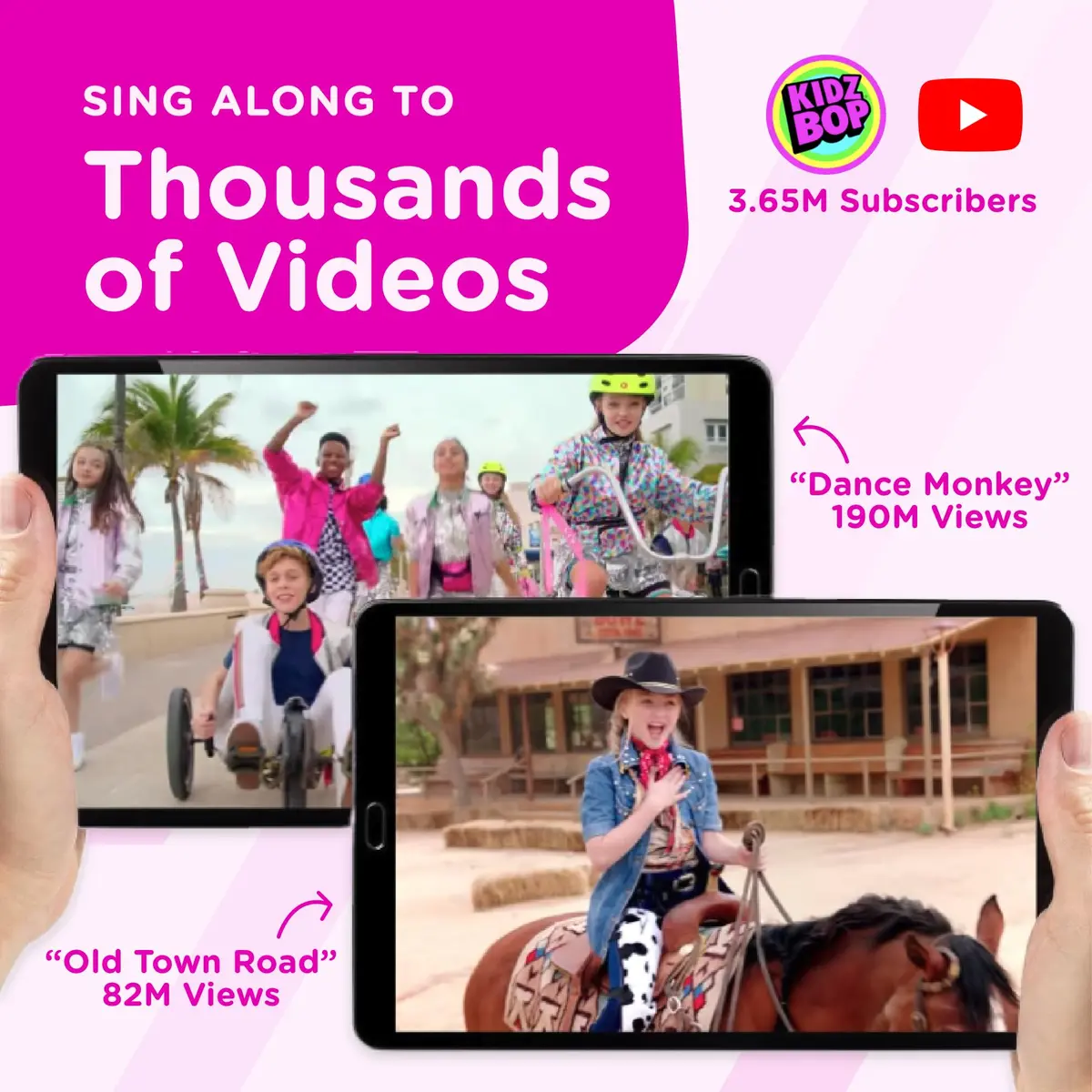 Move2Play Kidz Bop Karaoke Microphone Pink | Bluetooth Connectivity & 4 Voice Effects - view 6