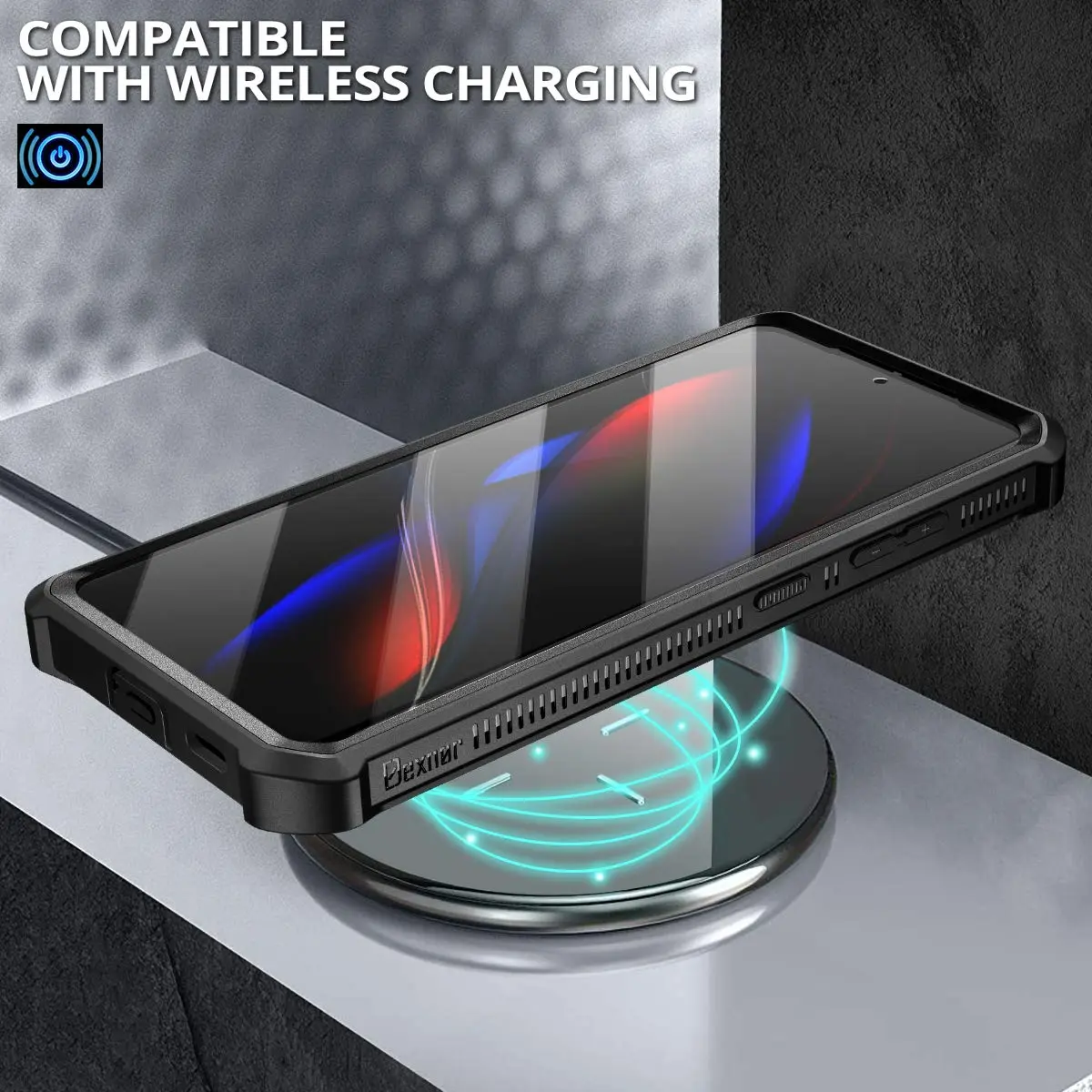 Dexnor Galaxy S21 Ultra Case with Screen Protector & Kickstand | Heavy Duty Shockproof Cover for Samsung Galaxy S21 Ultra 5G, 6.8 inch, Black - view 6