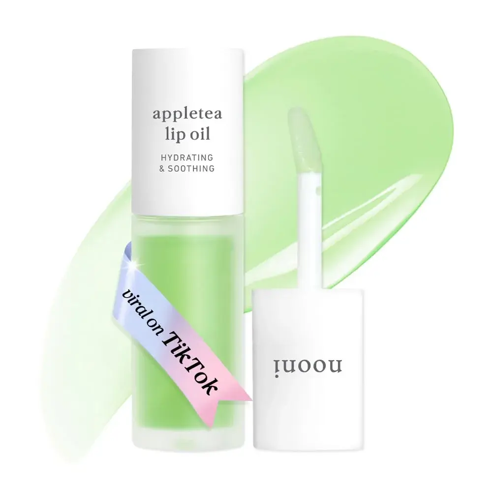 NOONI Korean Lip Oil Appletea 3.5ml (0.12 Fl Oz) | Hydrating Tinted Lip Gloss with Plumping Effect - main product image