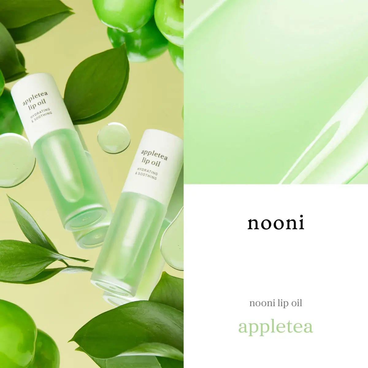 NOONI Korean Lip Oil Appletea 3.5ml (0.12 Fl Oz) | Hydrating Tinted Lip Gloss with Plumping Effect - view 3
