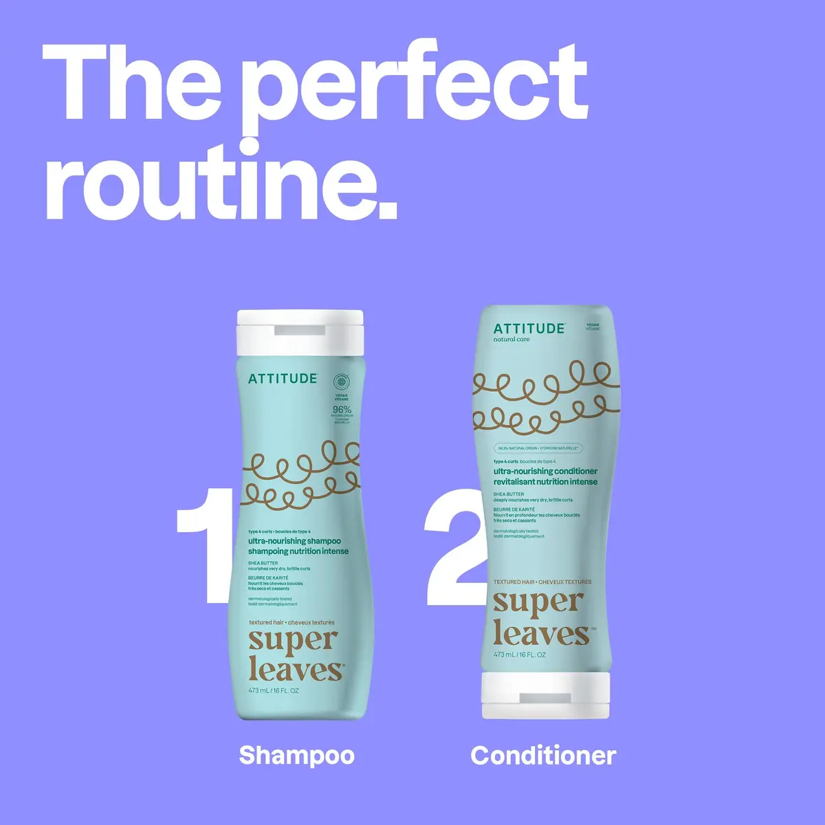 ATTITUDE Ultra-Nourishing Conditioner for Curly Hair 473ml (16 Fl Oz) | Vegan, Shea Butter, Silicone-Free - view 6