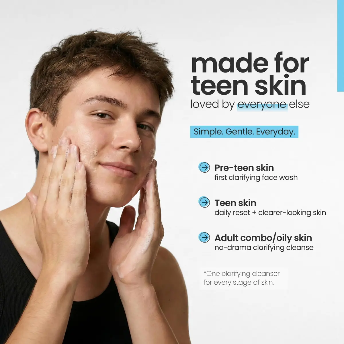 natural outcome Teen Skin Face Wash | Gentle Foaming Daily Cleanser for Teens & Kids | Natural Non-toxic Ingredients | 5 oz - view 6