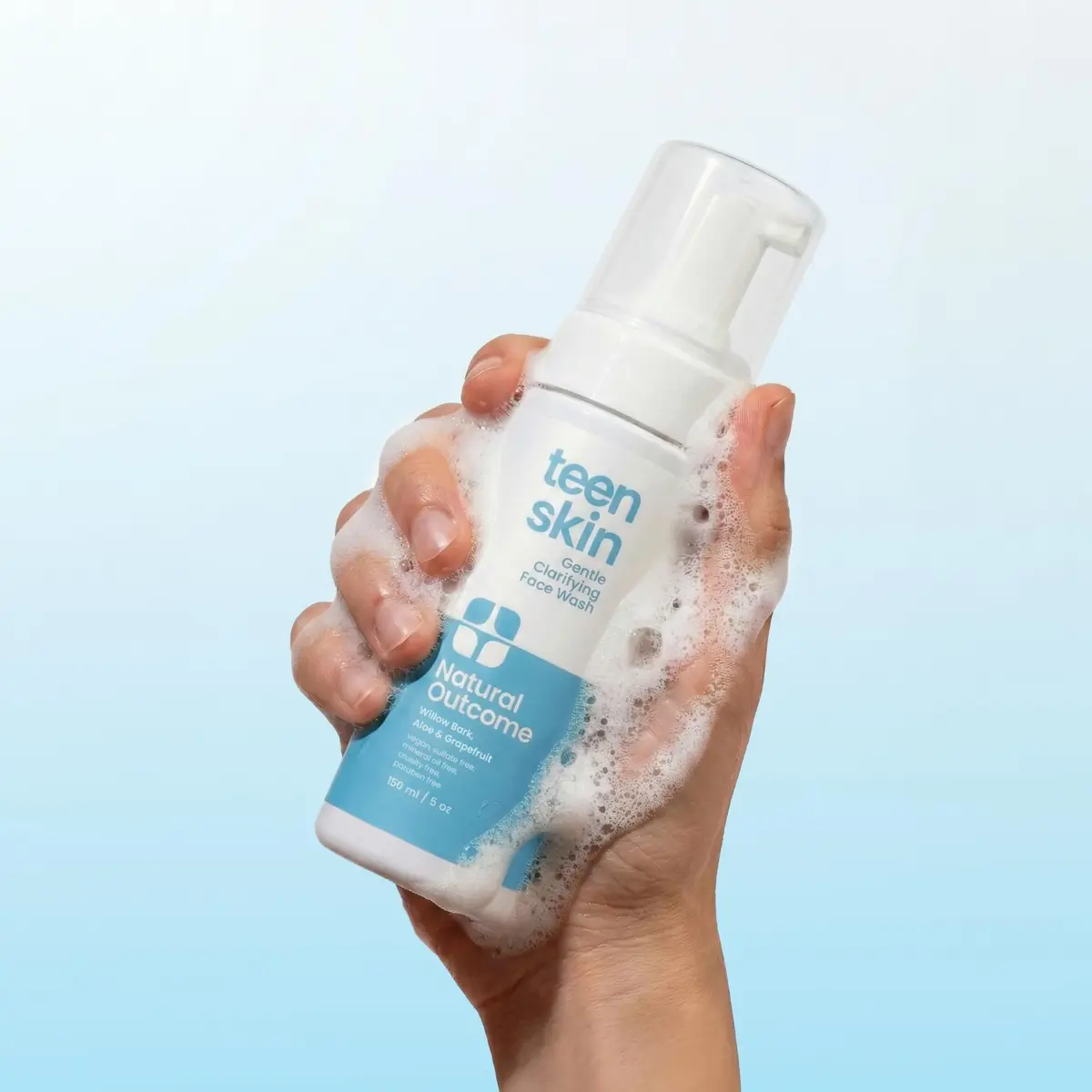 natural outcome Teen Skin Face Wash | Gentle Foaming Daily Cleanser for Teens & Kids | Natural Non-toxic Ingredients | 5 oz - view 9