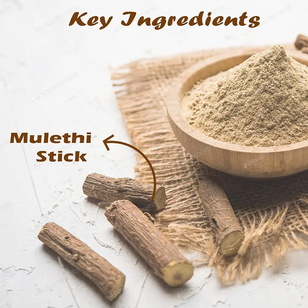 Namo Organics Mulethi Stick for Eating 100g (3.53 oz) | Organic Licorice Root for Throat - view 7