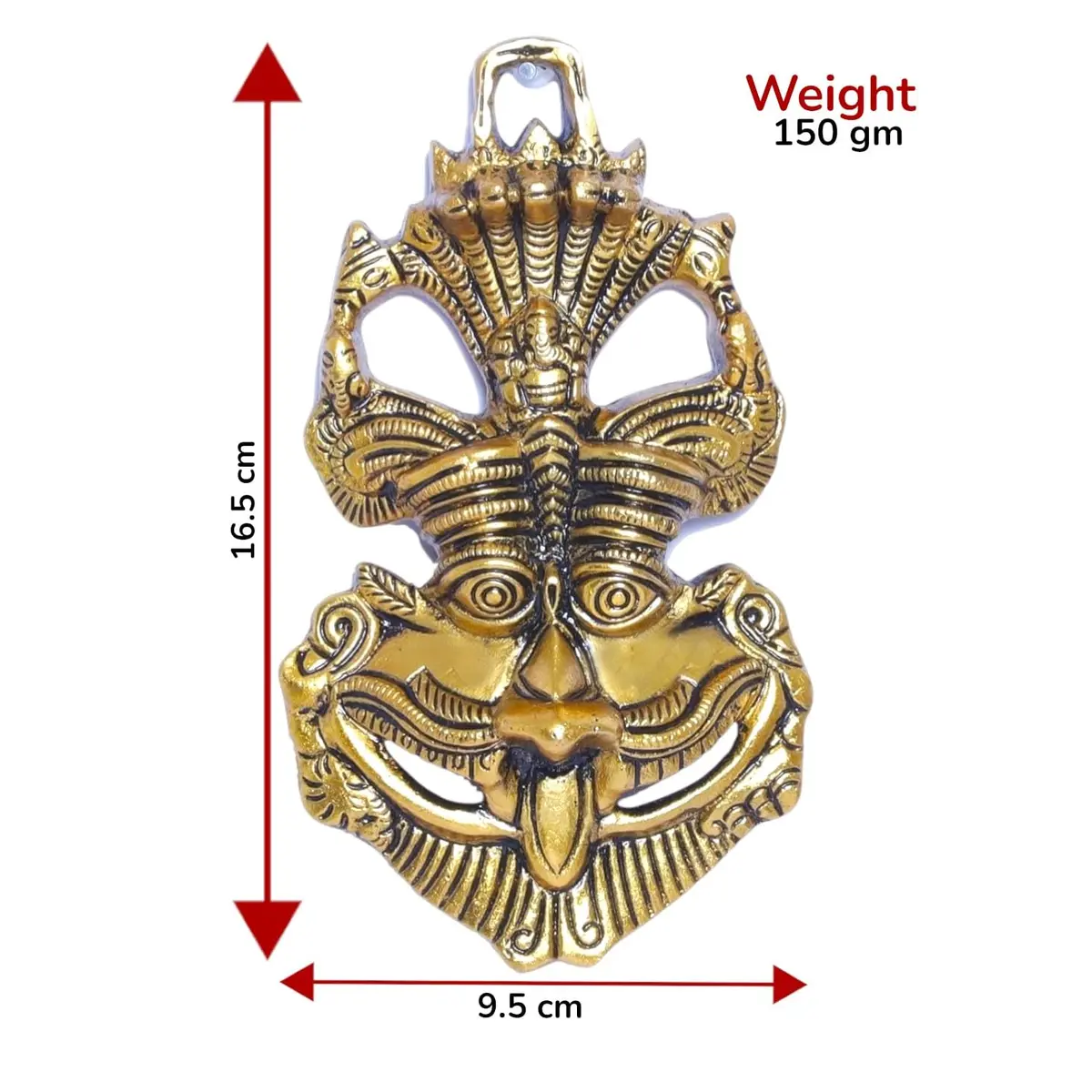 KridayKraft Metal Nazar Battu Wall Hanging 9.5 cm (3.74 inches) | Evil Eye Protection for Home & Office - view 2