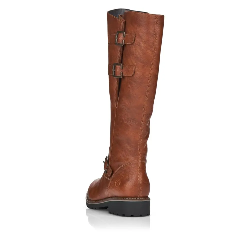 Remonte R6590-22 Knee-High Boots in Coffee Brown | Comfortable Winter Footwear with Side Zip (70-120 chars) - view 4
