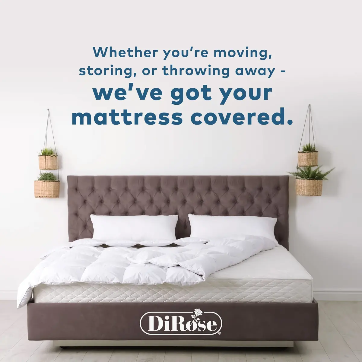 DiRose Clear Mattress Storage Bag for Queen Size - Heavy Duty 3.0 Mil Thick Plastic Protector | Waterproof & Reusable for Moving, Storage, Disposal - view 7