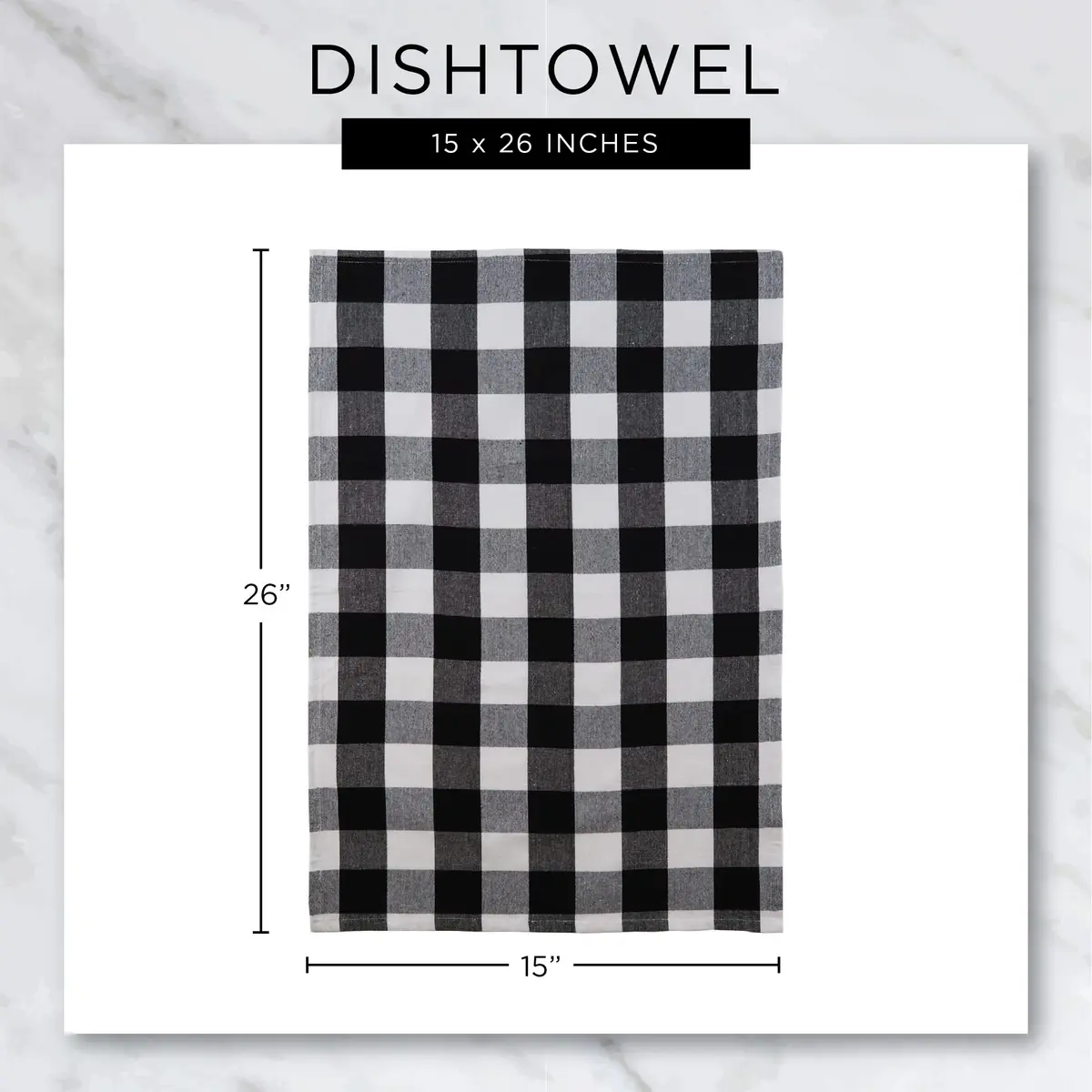 DII Basic Terry Collection Waffle Dishtowel Set, 15x26, Solid Brown | Absorbent Cotton Kitchen Towels - view 6