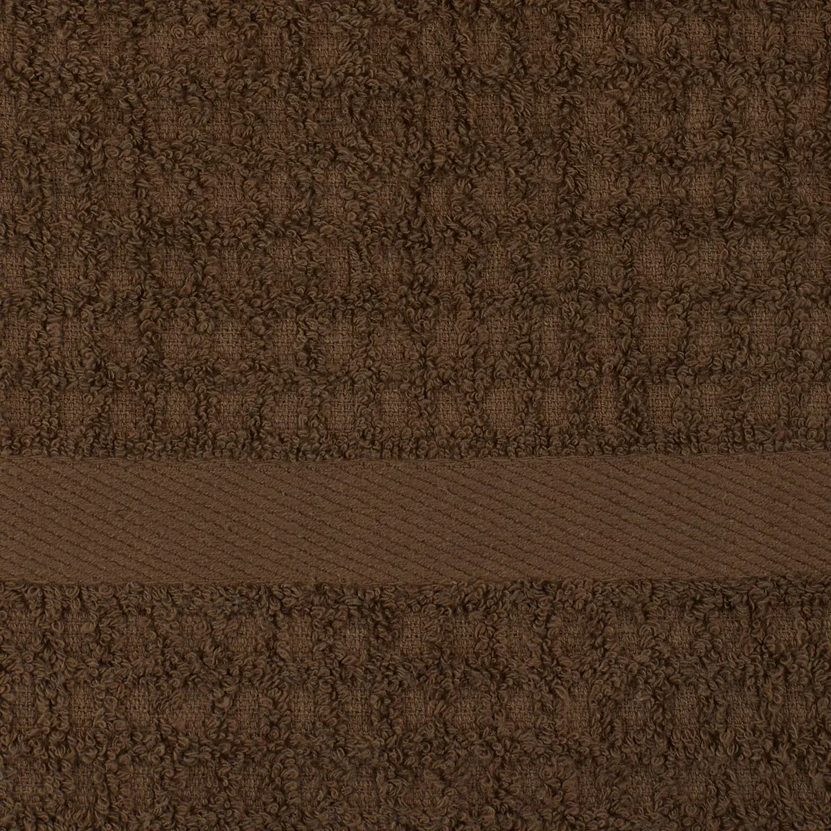 DII Basic Terry Collection Waffle Dishtowel Set, 15x26, Solid Brown | Absorbent Cotton Kitchen Towels - view 3