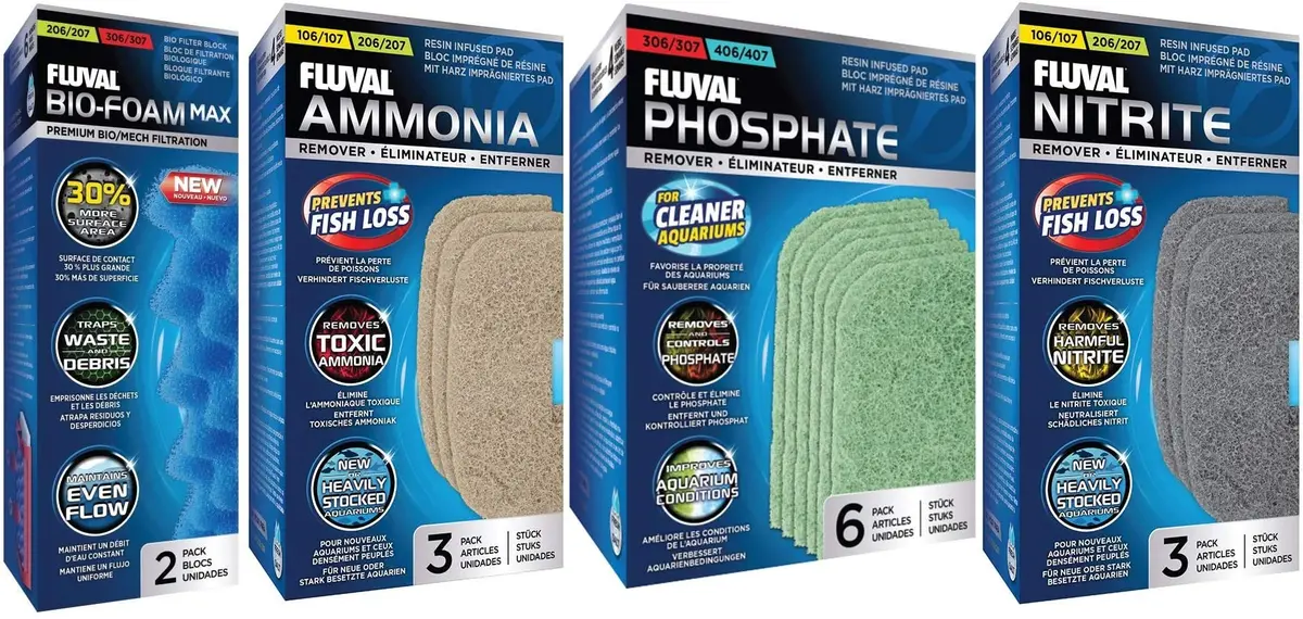 Fluval Aquarium Filter Media Bundle for 207 | Up to 25% Quieter, Energy-Efficient (80-120c) - main product image