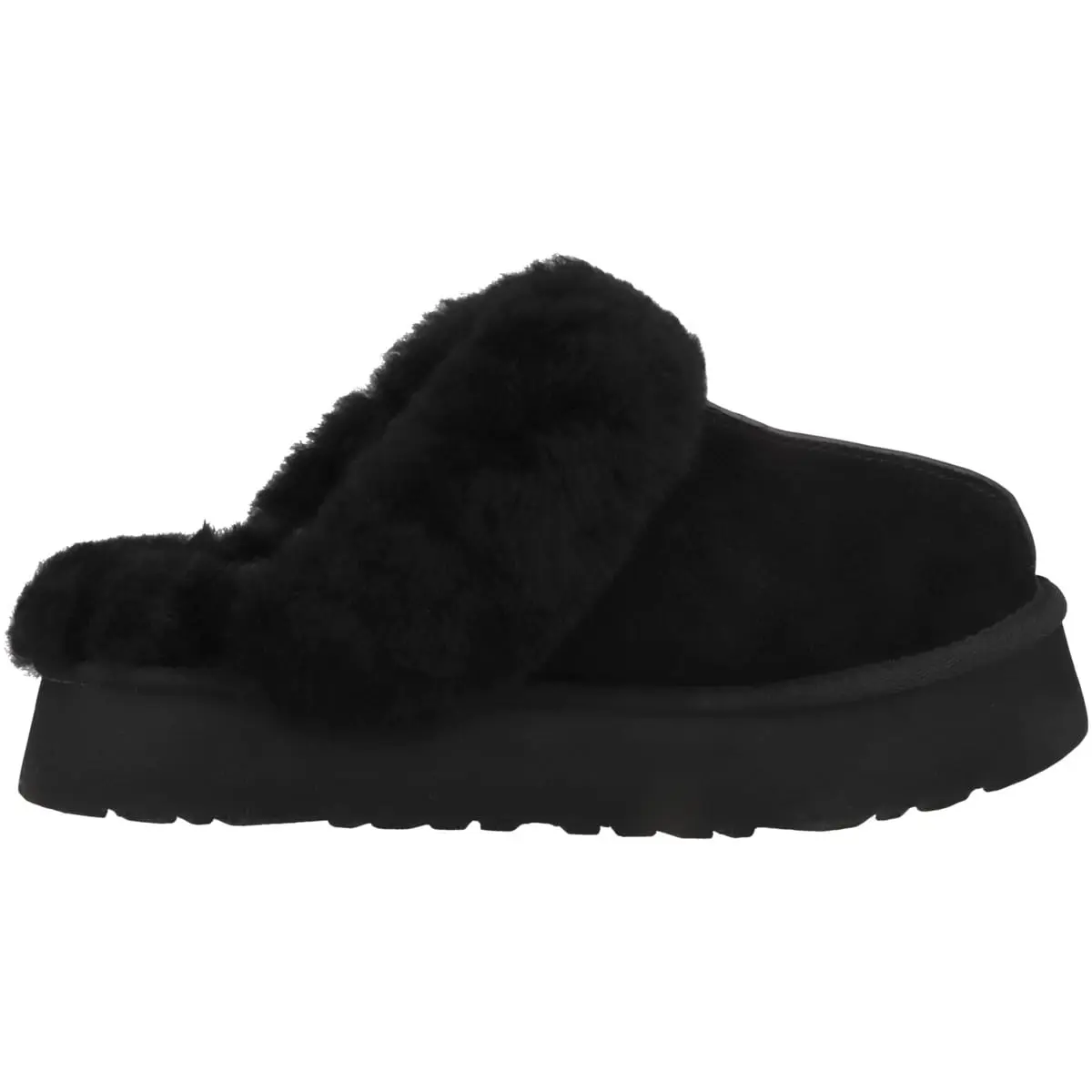 UGG Disquette Slipper Black 11 | Retro Platform Sheepskin Slip-On - view 3