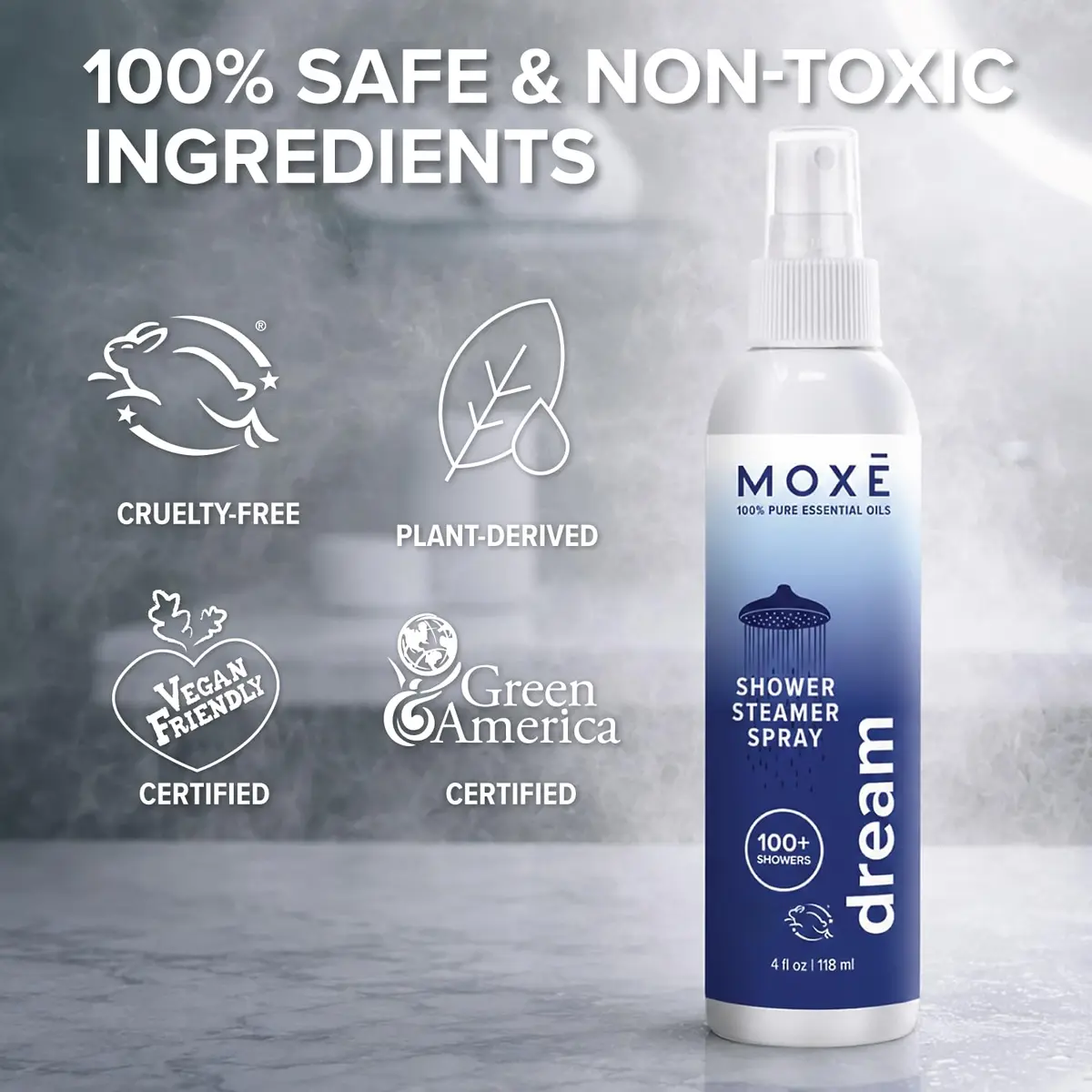 MOXE Dream Shower Steamer Spray 4oz | Lavender & Chamomile Relaxation for Bedtime & Stress Relief - view 8