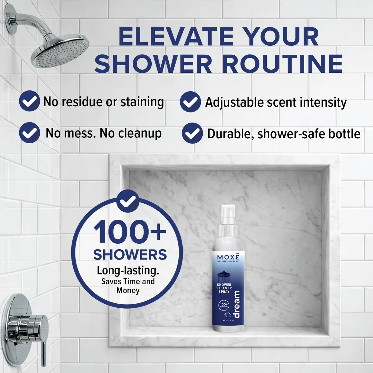 MOXE Dream Shower Steamer Spray 4oz | Lavender & Chamomile Relaxation for Bedtime & Stress Relief - view 4