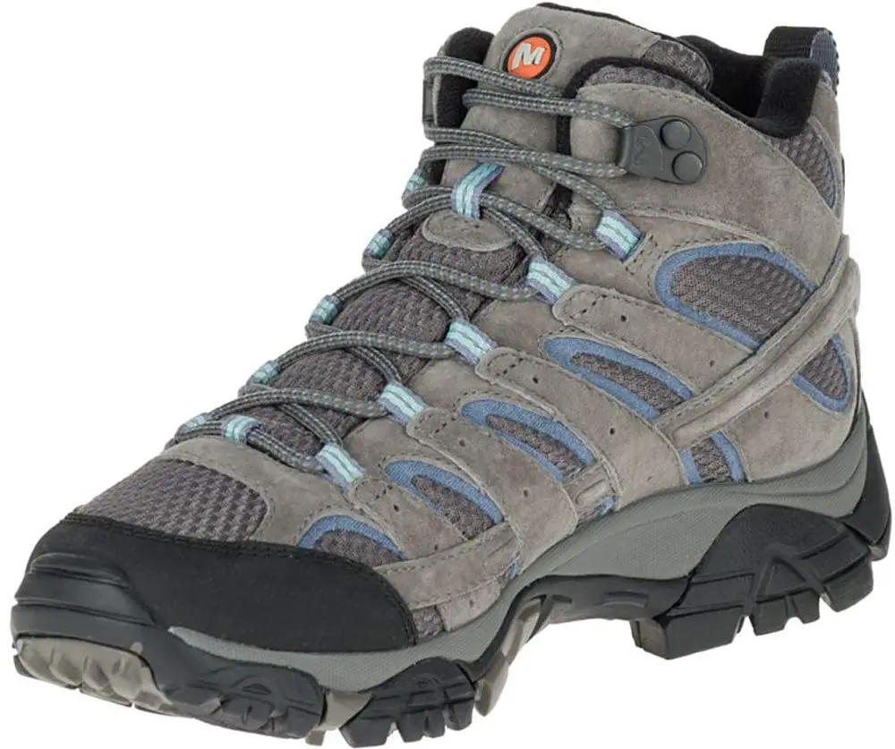 Merrell Women's Moab 2 Mid Waterproof Hiking Boot, Granite, 11 M US | Outdoor Waterproof Trail Shoe - view 6